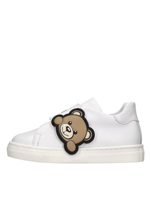 Sneakers in pelle MOSCHINO | 78587 GINEVRABIANCO